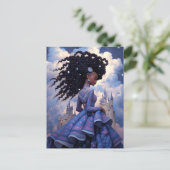 Black Princess Fantasy Kunst Briefkaart (Staand voorkant)
