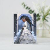 Black Princess Fantasy Kunst Briefkaart (Staand voorkant)