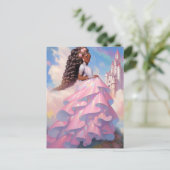 Black Princess Fantasy Kunst Briefkaart (Staand voorkant)