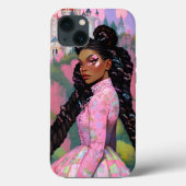 Black Princess Fantasy Kunst Case-Mate iPhone Case (Achterkant)