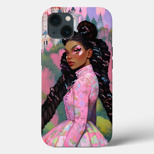 Black Princess Fantasy Kunst Case-Mate iPhone Case (Achterkant)