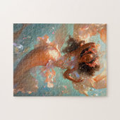 Black Princess Fantasy Kunst Legpuzzel (Horizontaal)