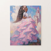 Black Princess Fantasy Kunst Legpuzzel (Verticaal)