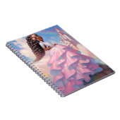 Black Princess Fantasy Kunst Notitieboek (Rechterzijde)