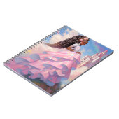 Black Princess Fantasy Kunst Notitieboek (Linkerzijde)