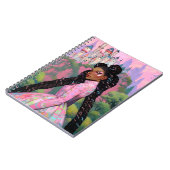 Black Princess Fantasy Kunst Notitieboek (Linkerzijde)
