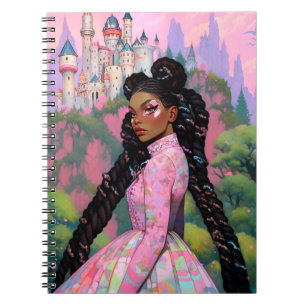 Black Princess Fantasy Kunst Notitieboek