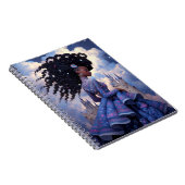 Black Princess Fantasy Kunst Notitieboek (Rechterzijde)