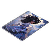 Black Princess Fantasy Kunst Notitieboek (Linkerzijde)