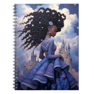 Black Princess Fantasy Kunst Notitieboek