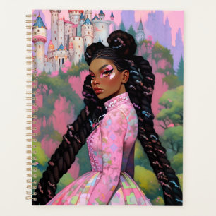 Black Princess Fantasy Kunst Planner