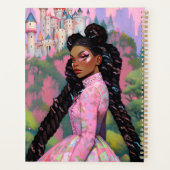 Black Princess Fantasy Kunst Planner (Achterkant)