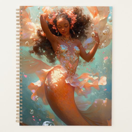 Black Princess Fantasy Kunst Planner (Voorkant)
