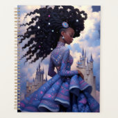 Black Princess Fantasy Kunst Planner (Voorkant)