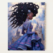 Black Princess Fantasy Kunst Planner (Achterkant)