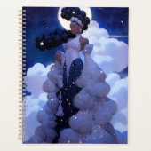 Black Princess Fantasy Kunst Planner (Voorkant)