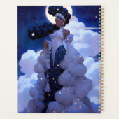 Black Princess Fantasy Kunst Planner (Achterkant)
