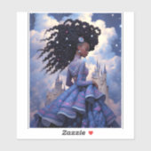 Black Princess Fantasy Kunst Sticker (Vel)