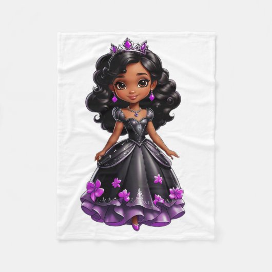 Black Princess Fleece Deken (Voorkant)