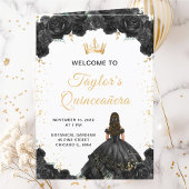 Black Princess Floral Quinceañera Programma