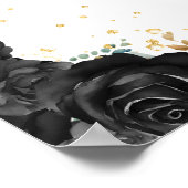 Black Princess Quinceañera Welkom Poster (Hoek)