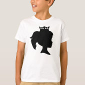 Black Princess Silhouette T-shirt (Voorkant)