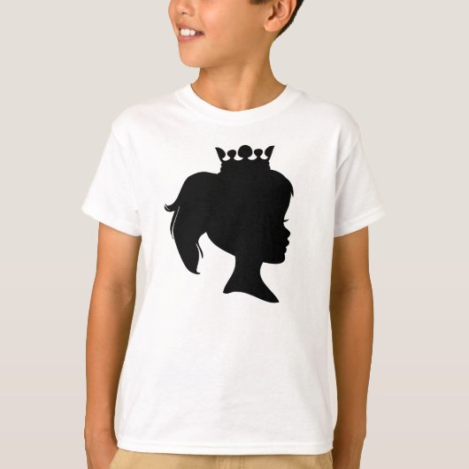 Black Princess Silhouette T-shirt (Voorkant)