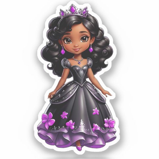 Black Princess Sticker (Voorkant)