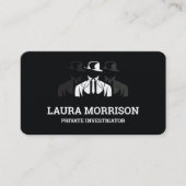 Black Private Investigator rechercheur Visitekaartje (Voorkant)