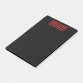 Black Private Post-it Notes (Schuin)
