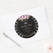 Black Product Packaging Labels Rozen Diamonds Logo (Envelop)
