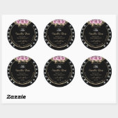 Black Product Packaging Labels Rozen Diamonds Logo (Vel)