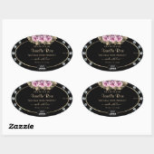 Black Product Packaging Labels Rozen Diamonds Logo (Vel)
