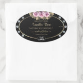 Black Product Packaging Labels Rozen Diamonds Logo (Tas)