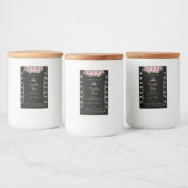 Black Product Packaging Labels Rozen Diamonds Logo Voedselcontainer Etiket (Flessen)