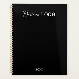 Black Professional Company Business Logo en tekst Planner