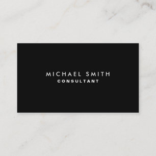 Black Professional elegant modern Visitekaartje