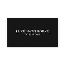 Black Professional Elegante moderne minimale QR-co