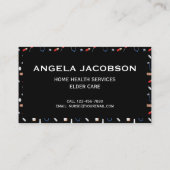 Black Professional Medical Registered Nurse Visitekaartje (Achterkant)