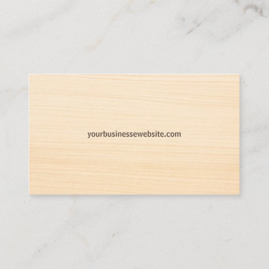 Black Professional Wood Pallet Crate Visitekaartje (Achterkant)