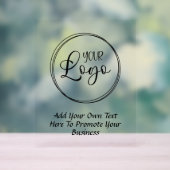 Black Promo Text Logo Acryl Bord (Neutraal)