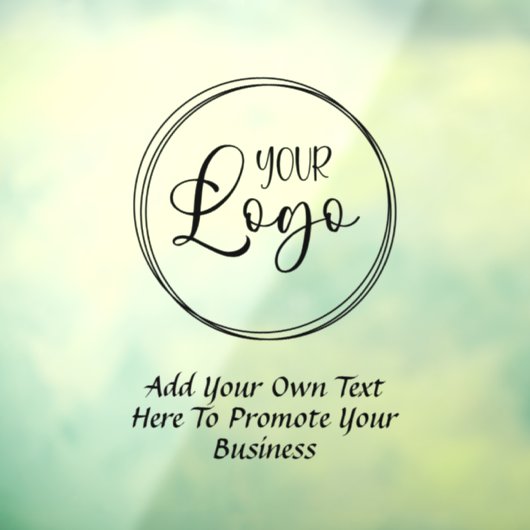 Black Promo Text Logo Raamsticker (Vel 3)