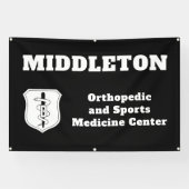 Black Promotional Business Banner with Logo (Horizontaal)