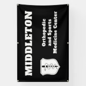 Black Promotional Business Banner with Logo (Verticaal)