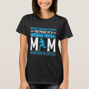 Black Proud Amerikaans Football Mom Shirt