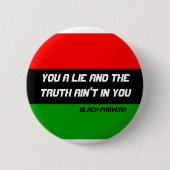 Black Proverb Button (Voorkant)
