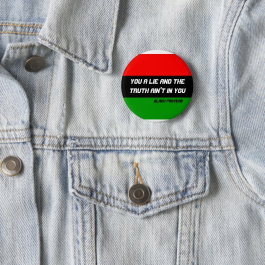 Black Proverb Button (In situ)