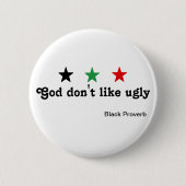 Black Proverb Button (Voorkant)