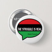 Black Proverb Button (Voorkant /achterkant)