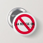 Black Proverb Button (Voorkant /achterkant)